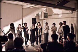 8 marzo 2012 pressi GreenBox , lettura corale.